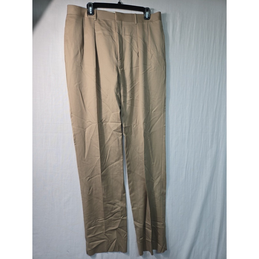 NWT Polo Ralph Lauren Dalton Men's 35 Italy 100% Virgin Wool Dress Pants Pleats